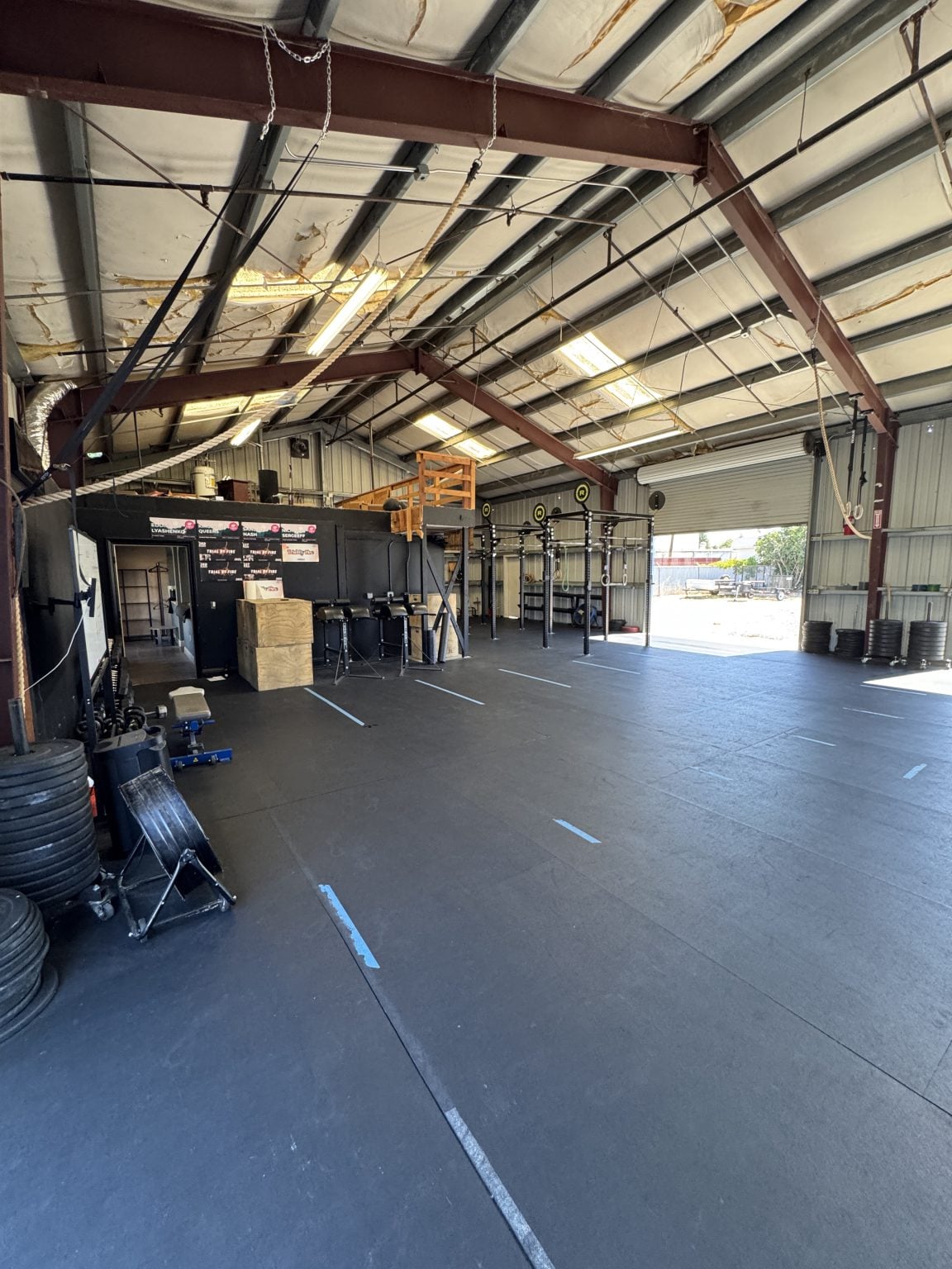Claytown CrossFit main training floor